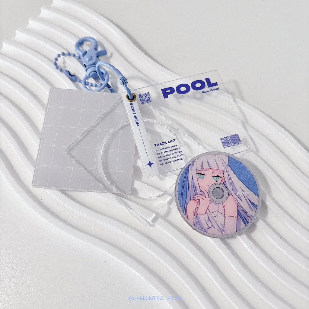 “POOL” Music Keychain