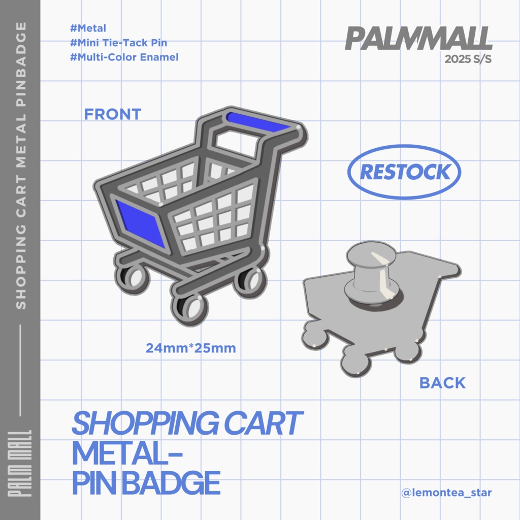 Shopping Cart Pinbadge
