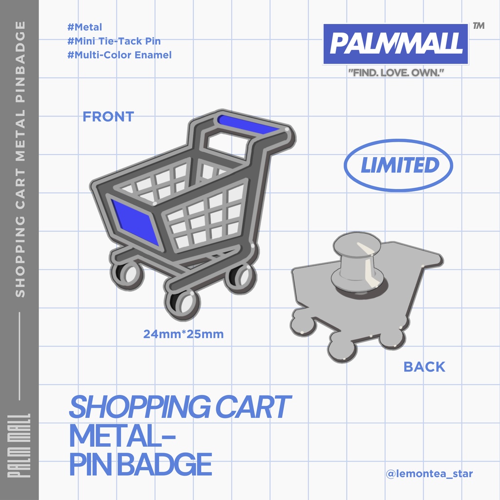 Shopping Cart Pinbadge