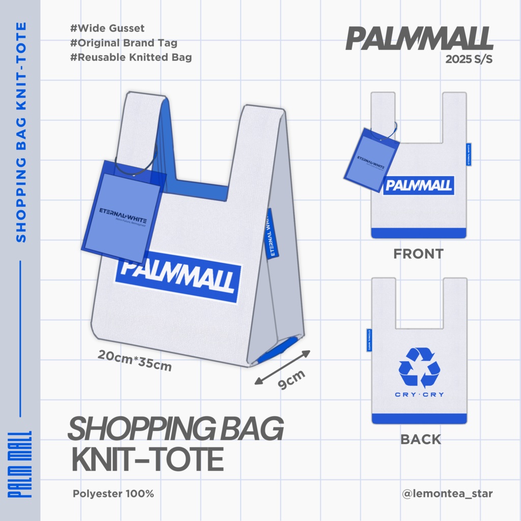 Shopping Bag Knit-Tote