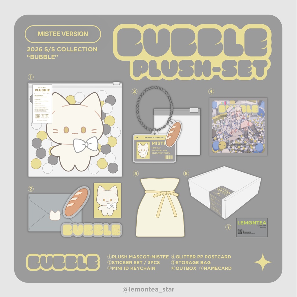 “BUBBLE” SET / MISTEE