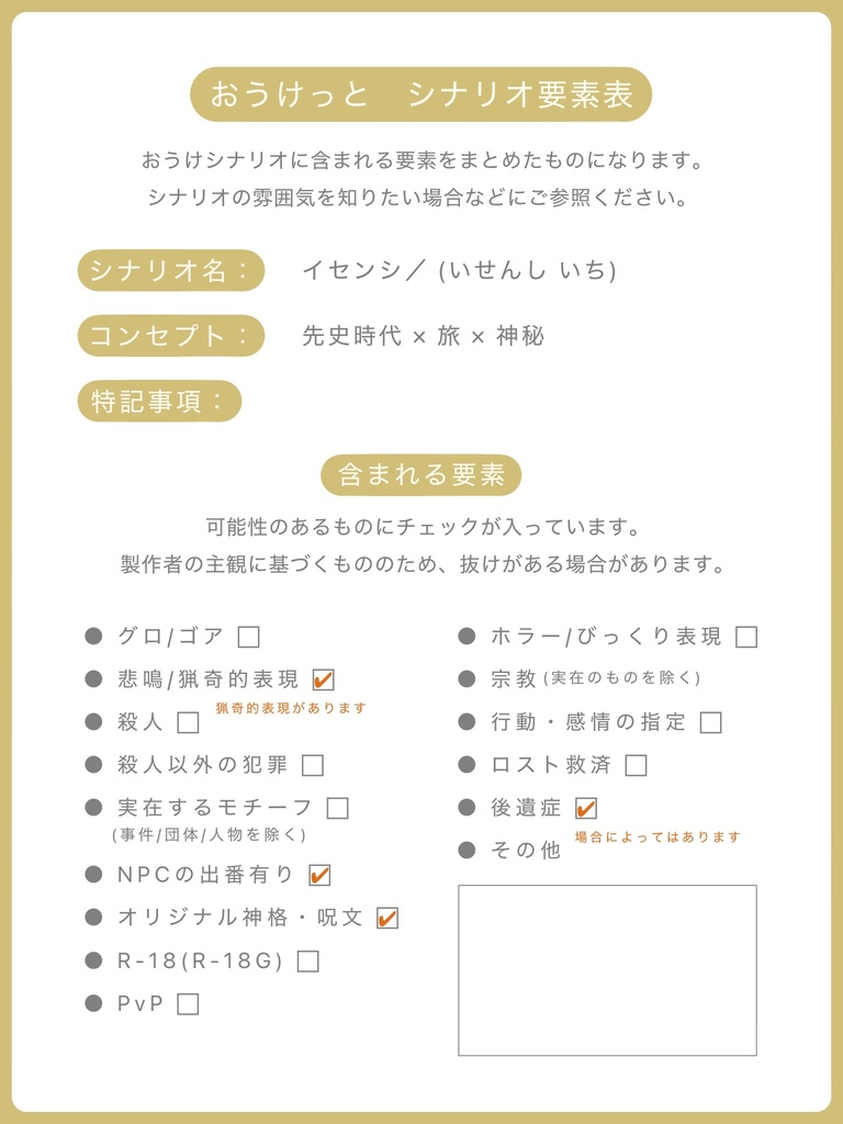 イセンシ/【クトゥルフ神話TRPG】