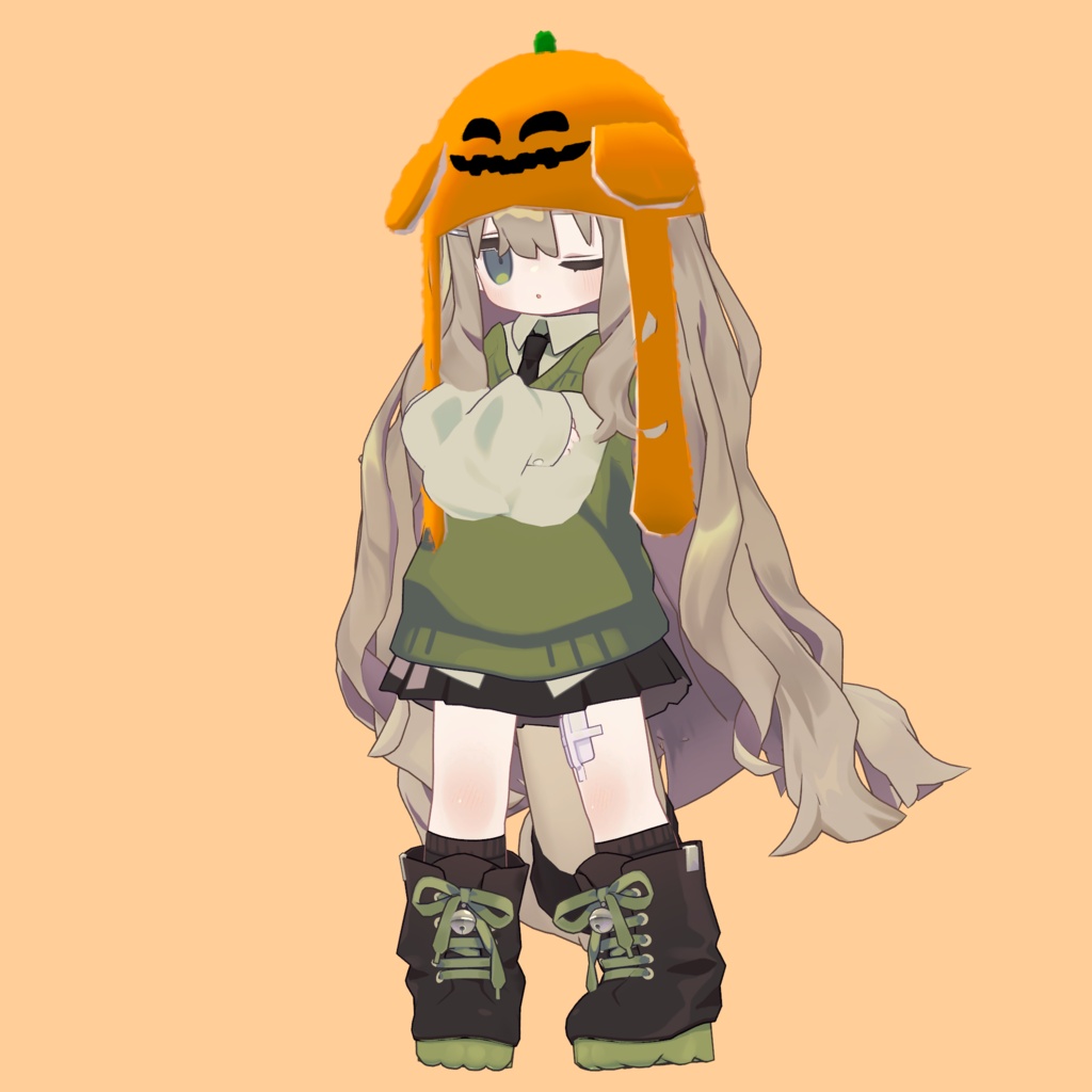 「おててぴょこぴょこ帽子 ハロウィン.ver」【Modular Avatar対応】
