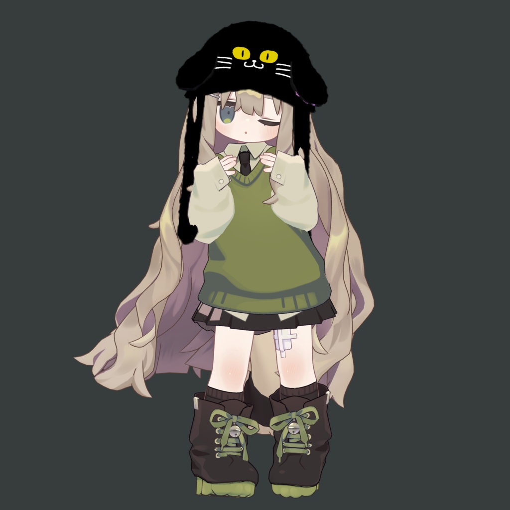 「おててぴょこぴょこ帽子 ハロウィン.ver」【Modular Avatar対応】