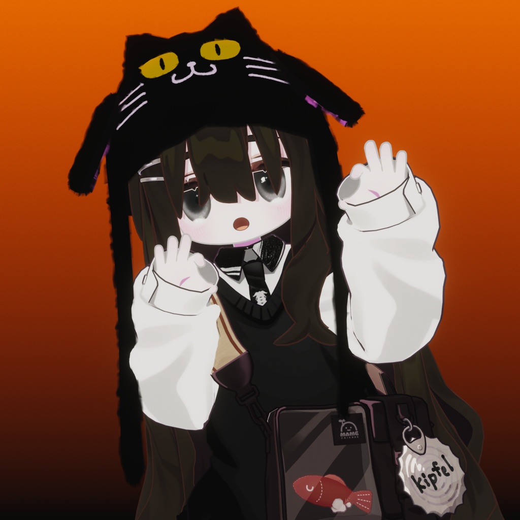 「おててぴょこぴょこ帽子 ハロウィン.ver」【Modular Avatar対応】