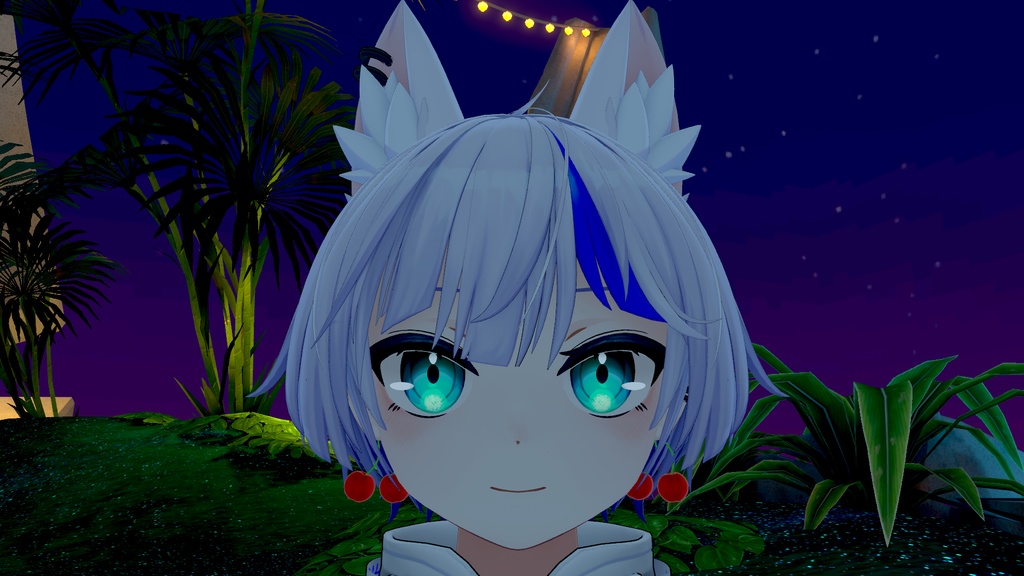 双子のさくらんぼピアス 【vrchat想定】 【3Dモデル】