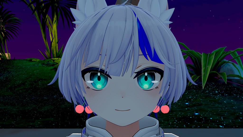 双子のさくらんぼピアス 【vrchat想定】 【3Dモデル】