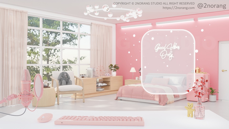 [방송 배경 화면] good vibe in my room_DAY (8 Colors)