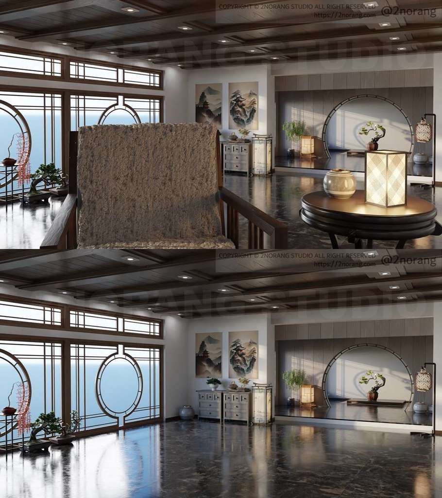 [방송 배경 화면] 配信部屋( VTuber向け）oriental style room