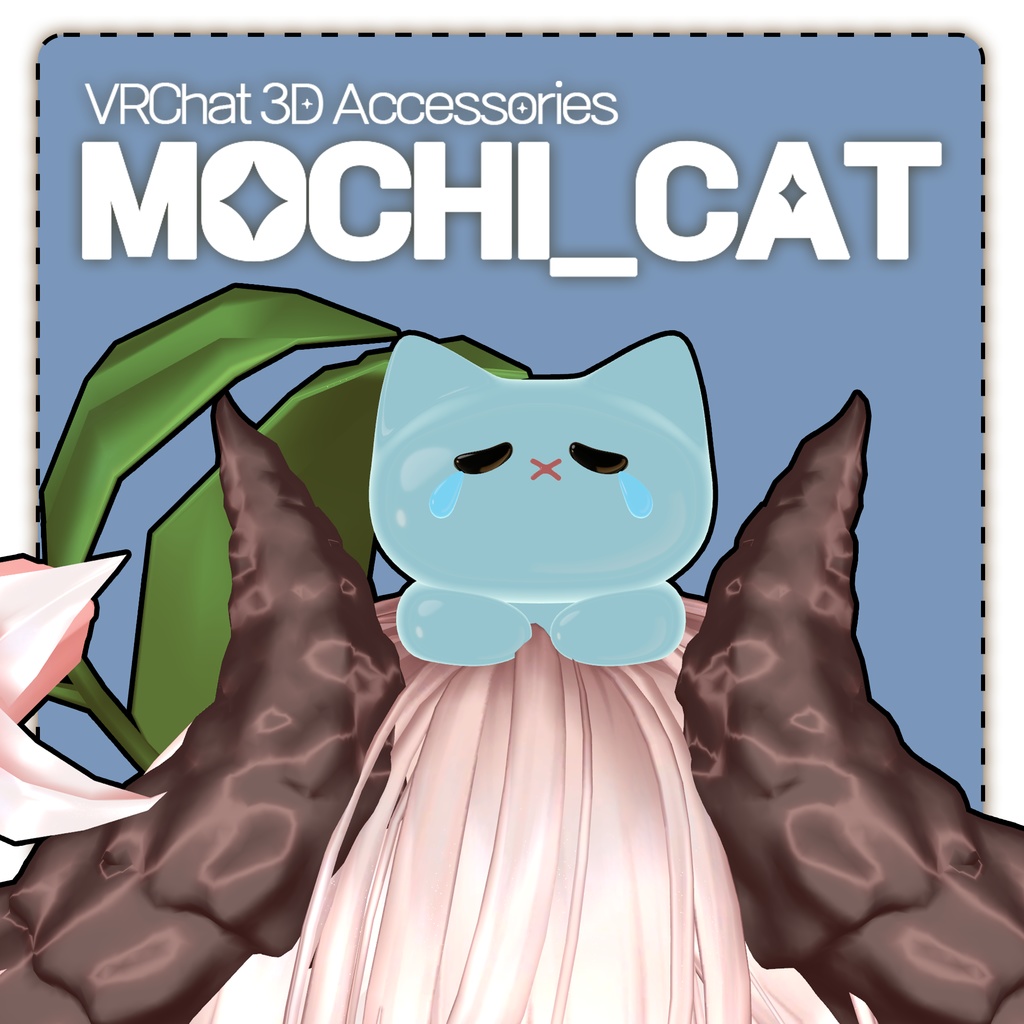 【VRChat 3D Accessories】 Mochi Cat : )