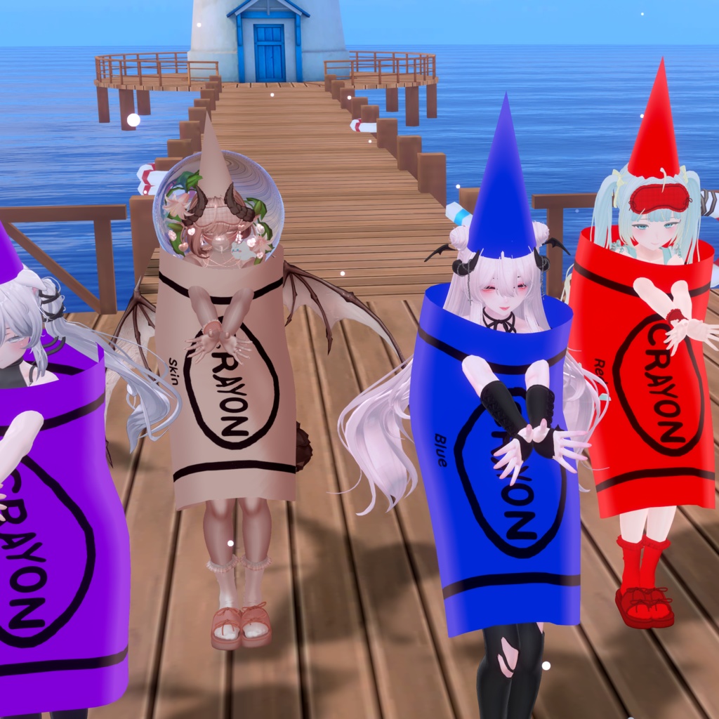 【VRChat 3D Clothes】 Pick Your Crayon