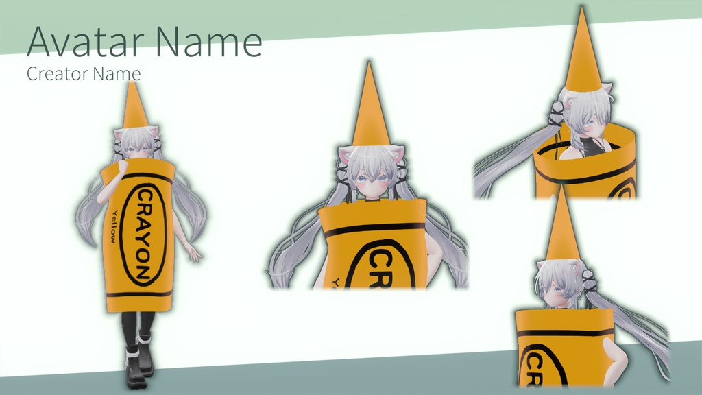 【VRChat 3D Clothes】 Pick Your Crayon