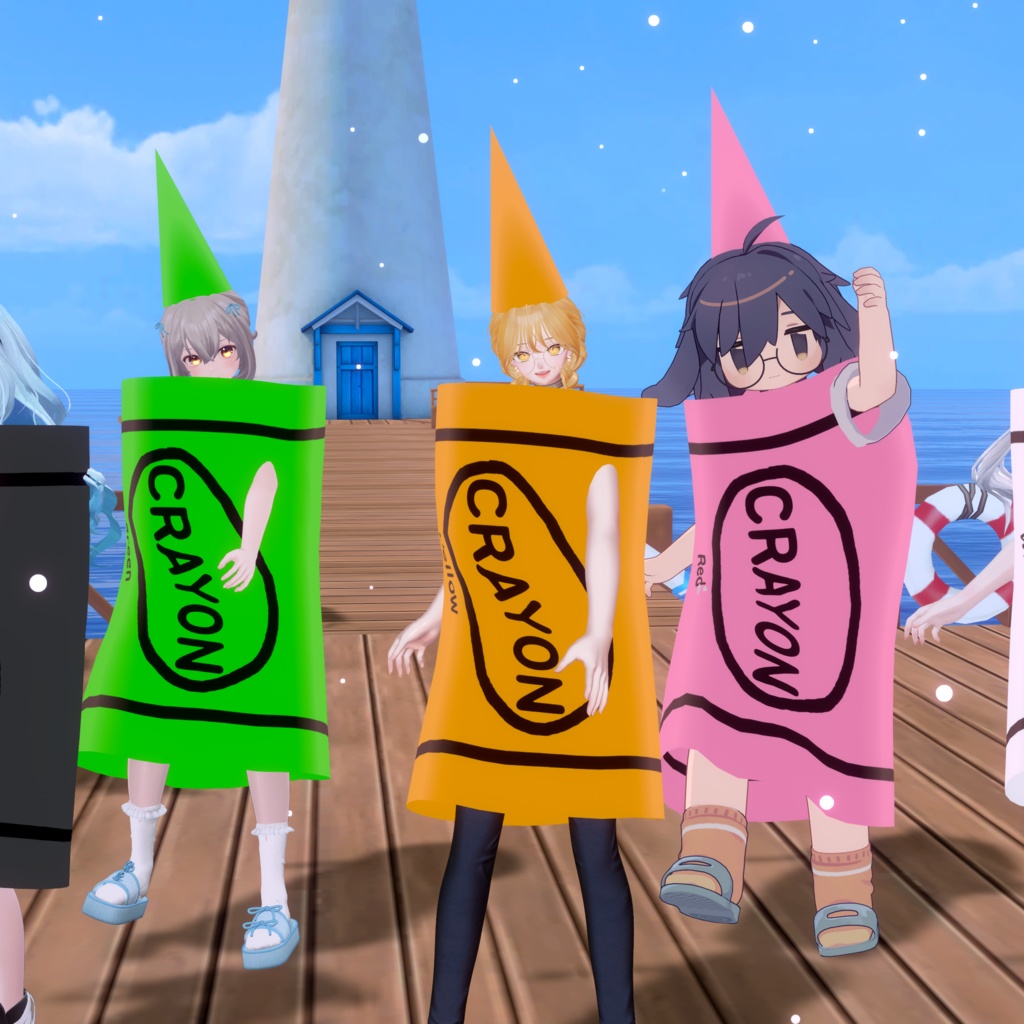 【VRChat 3D Clothes】 Pick Your Crayon