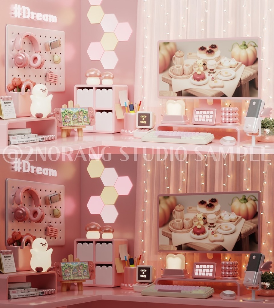[방송 배경 화면] Cozy Desk (6 colors)