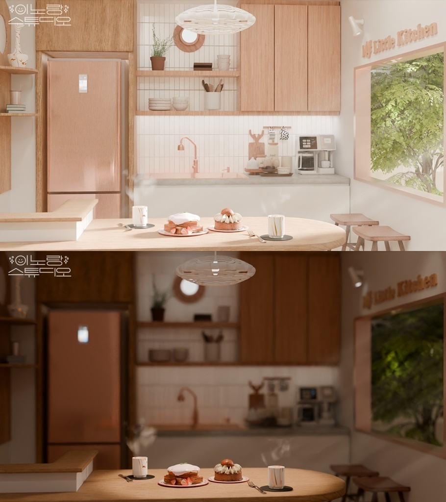 [방송 배경 화면] 配信部屋( VTuber向け）My Little Kitchen