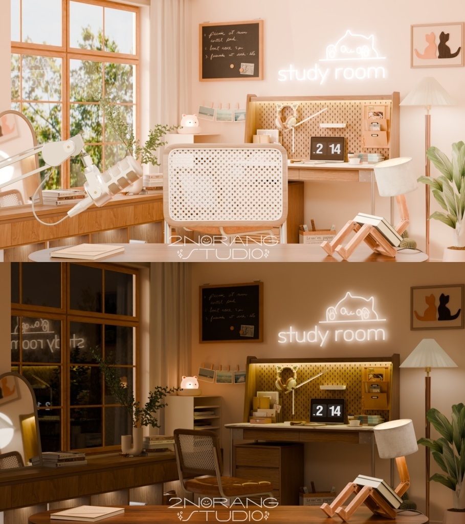[방송 배경 화면 配信部屋] Study room