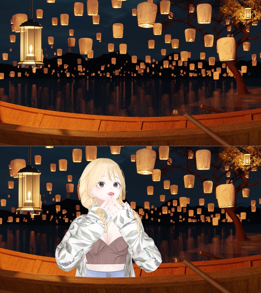 [방송 배경 화면 配信部屋] Wish Lantern Lake (with video)
