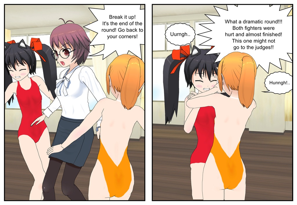 Chisaki Furusawa vs Futaba Rikko (Grudge Match) (Bareknuckle Girlfight)