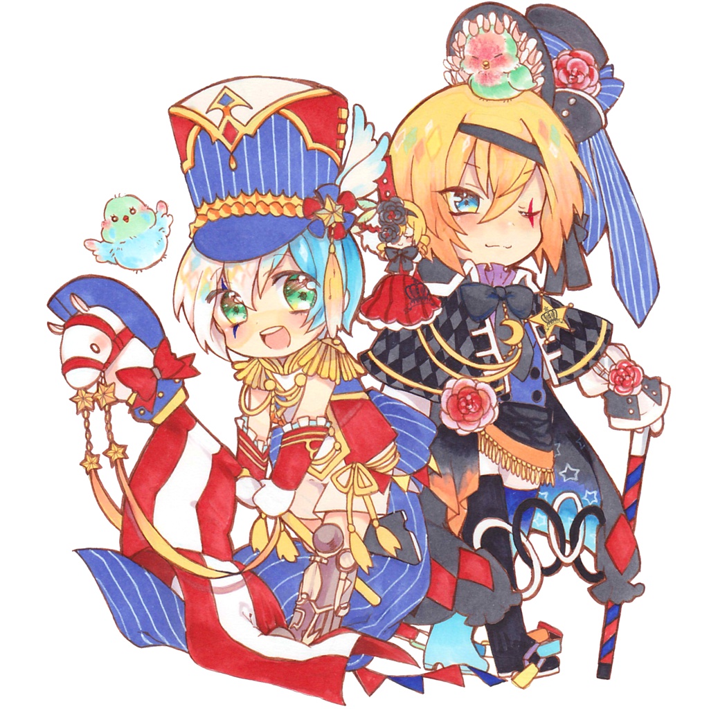 Majestic×Clown　団長組（ルカ×アイゼン）　アクリルキーホルダー