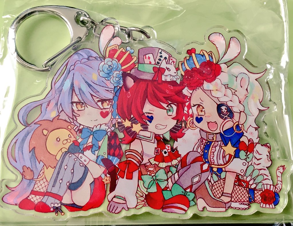 Majestic×Clown 猛獣使い組(キュキュ×イリア×ベルベット) アクリルキーホルダー