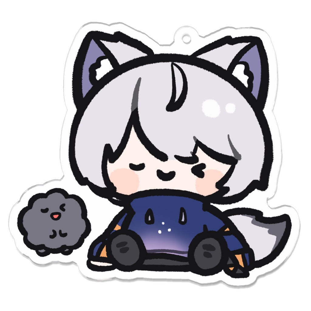 ながみんでふぉるめアクリルキーホルダー(にっこり)