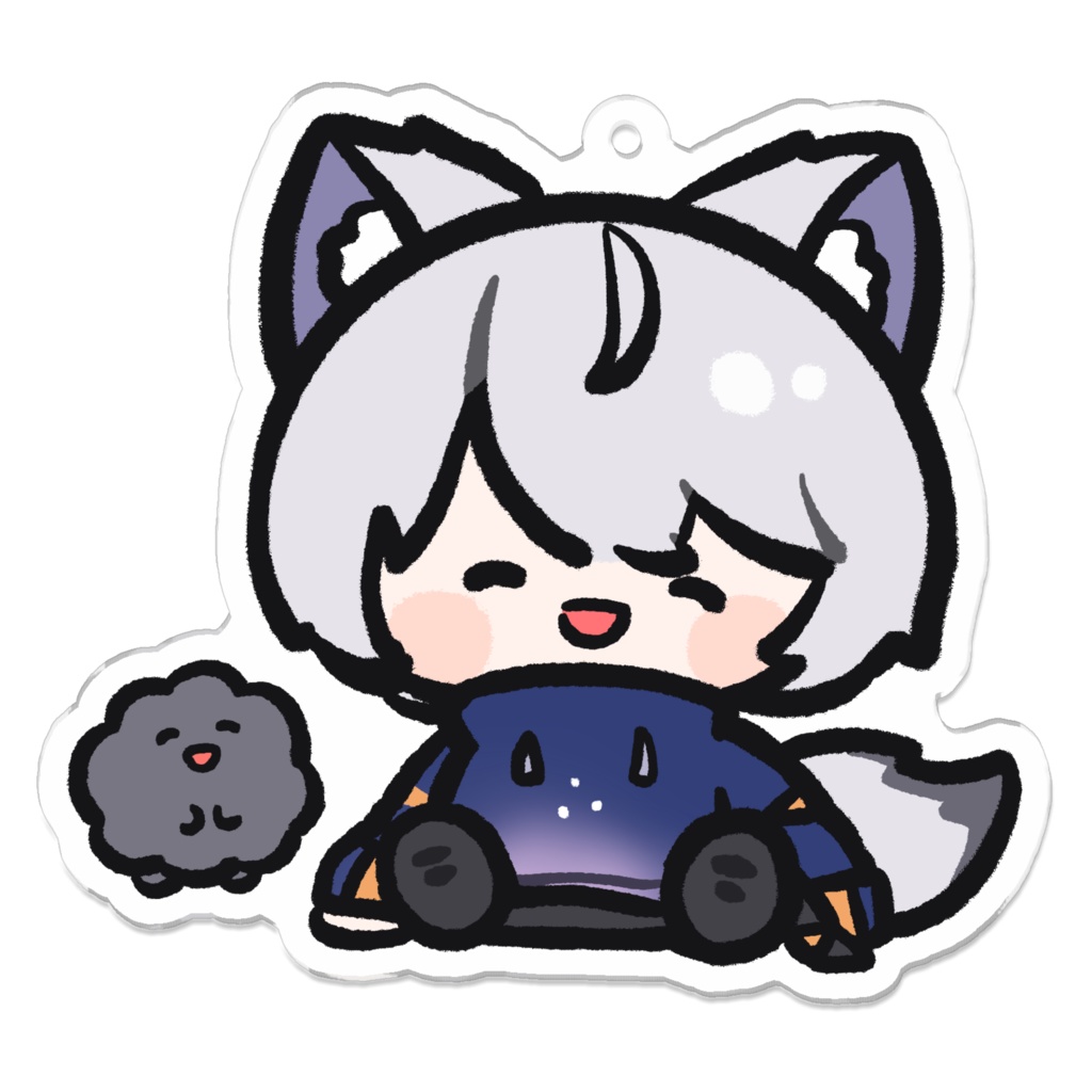 ながみんでふぉるめアクリルキーホルダー(にこにこ)