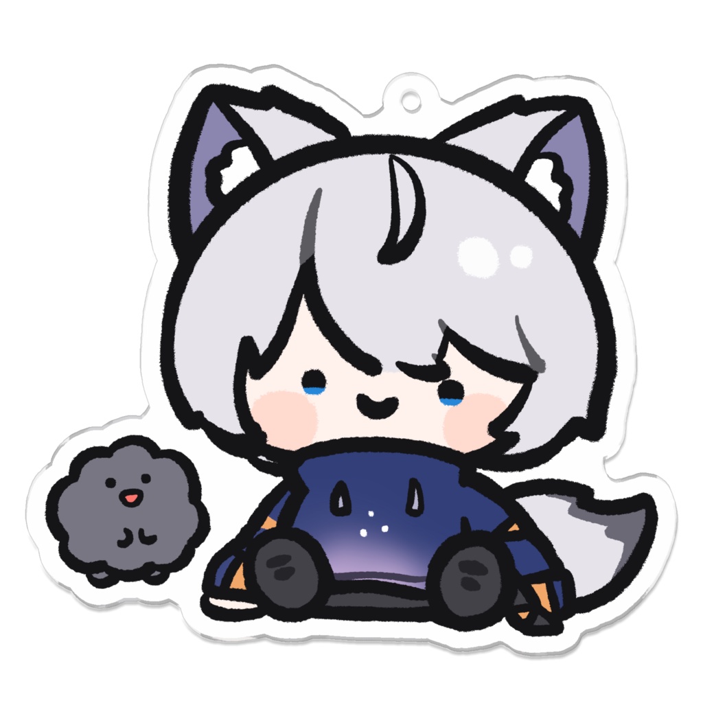 ながみんでふぉるめアクリルキーホルダー(おすまし)