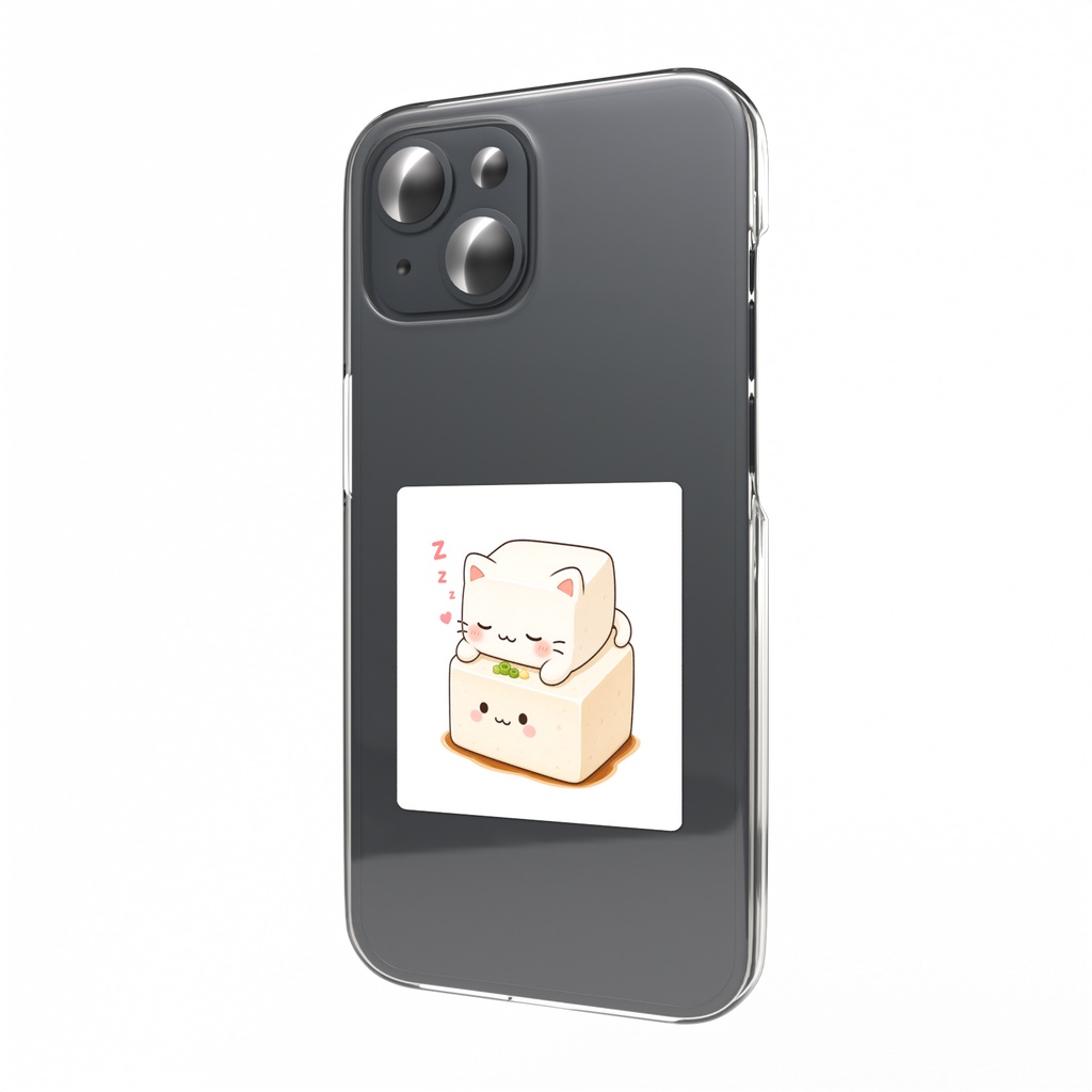 豆腐にかわいい豆腐猫