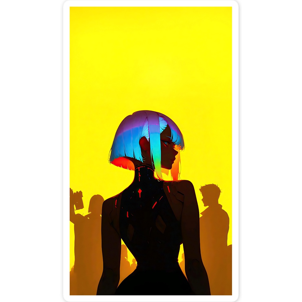 Neon Anime Girl
