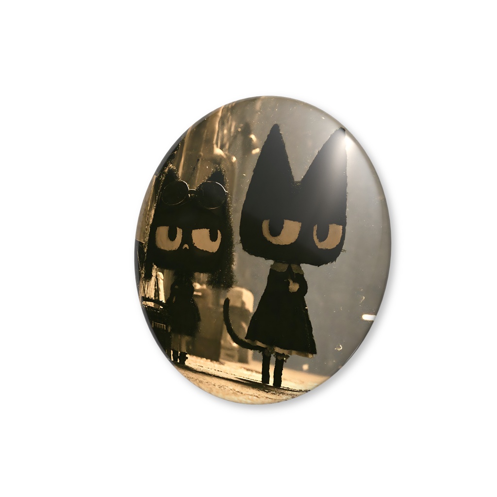 Reasonable Can Badge - Grumpy Kittens