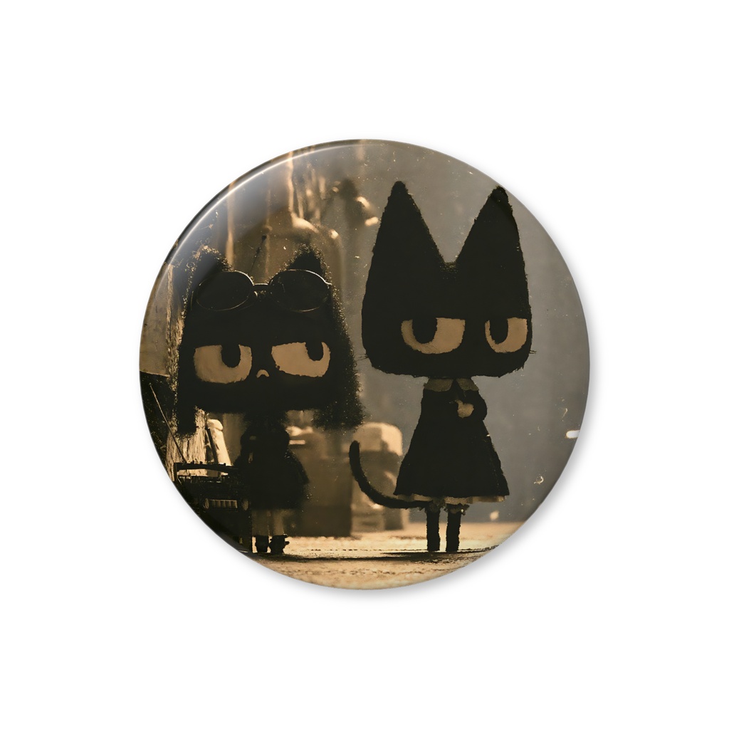 Reasonable Can Badge - Grumpy Kittens