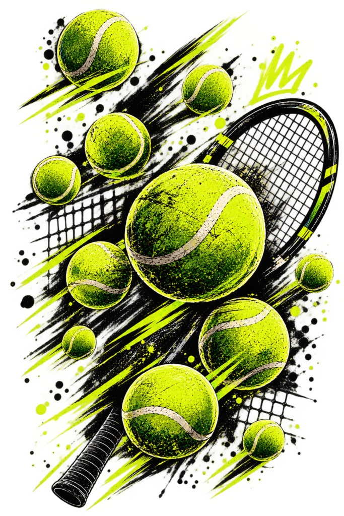 Neon Tennis Chaos
