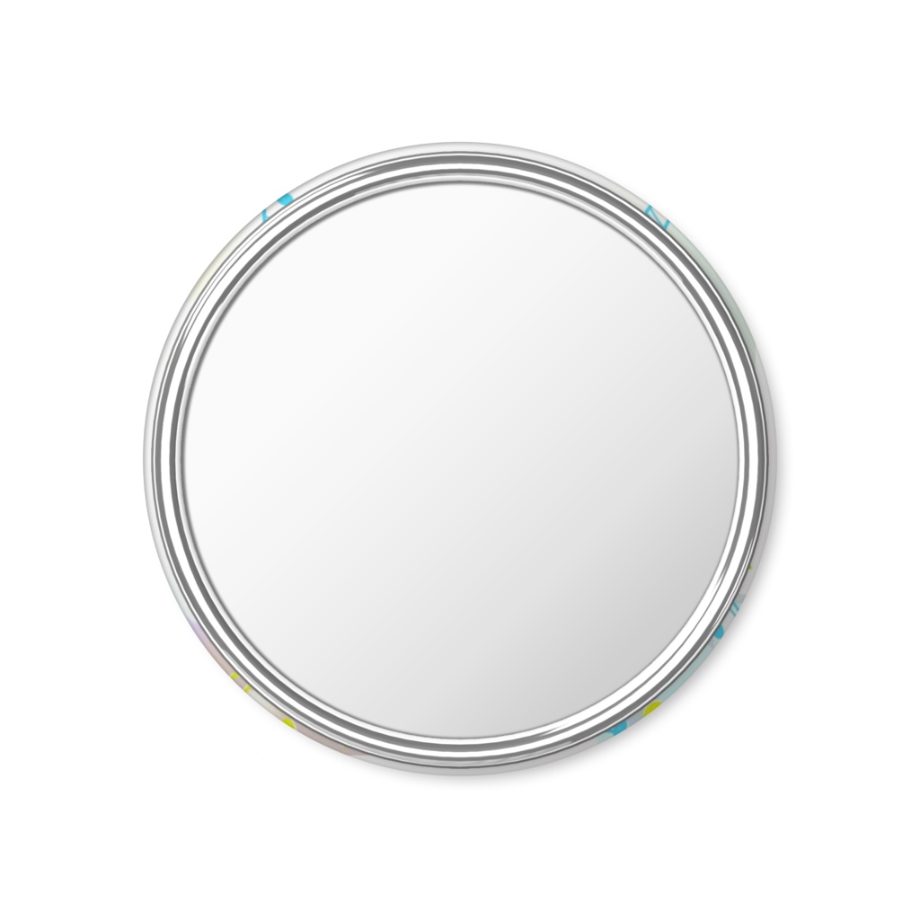 缶ミラーるんるん 指描きイラスト