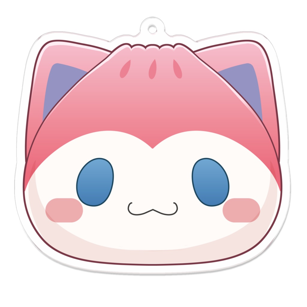 【雛幸音アリスネコ】4周年/誕生日記念/グッズ-ももねっこアクリルキーホルダー(コーティング)