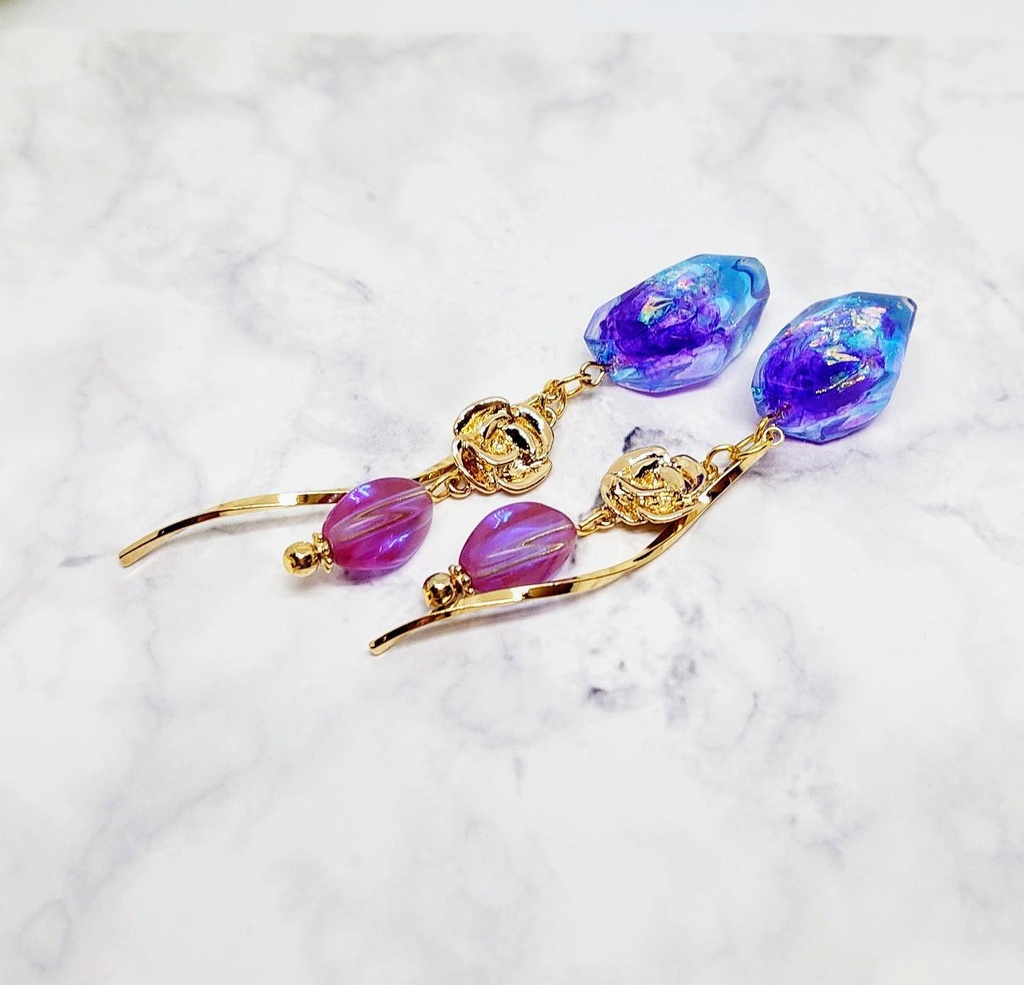 刀剣男子・鉱石ロング耳飾り