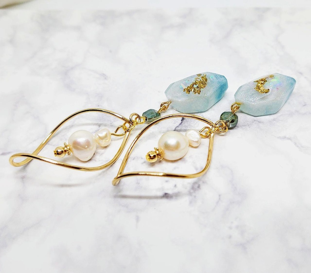 刀剣男子・鉱石ロング耳飾り