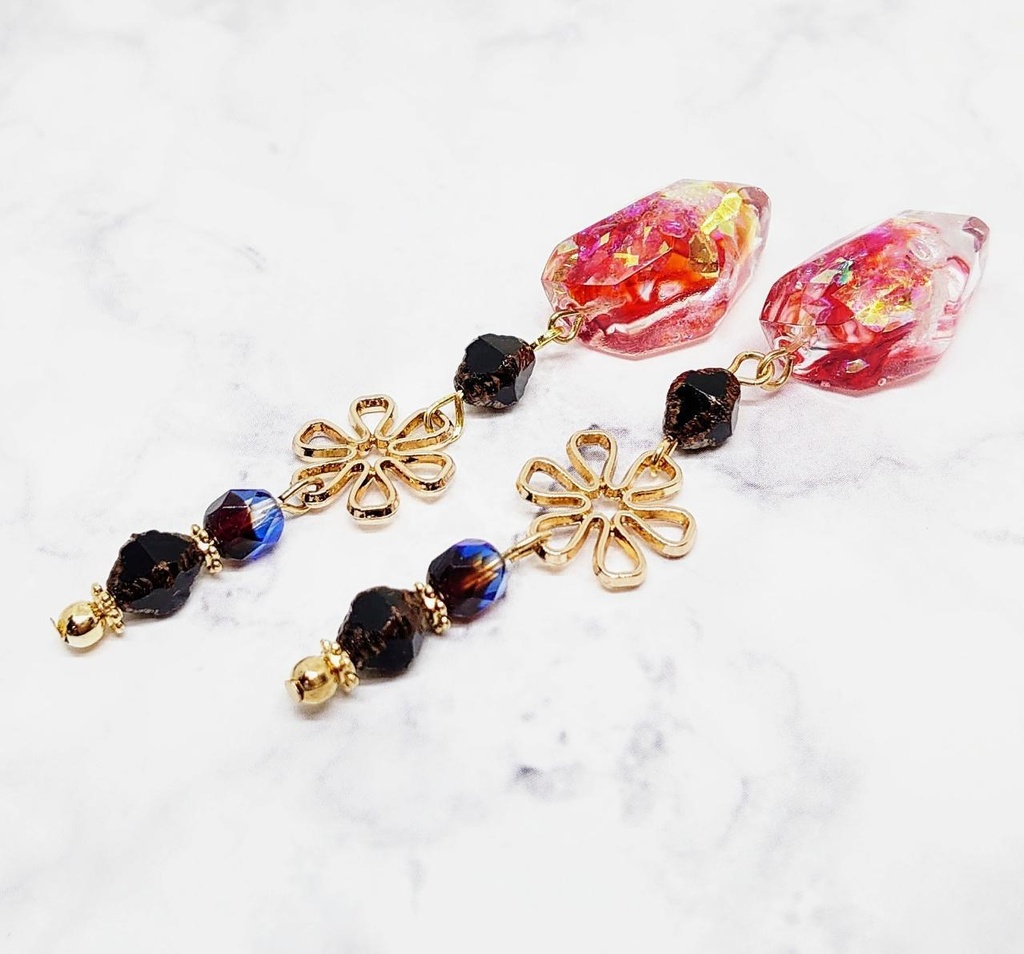 刀剣男子・鉱石ロング耳飾り