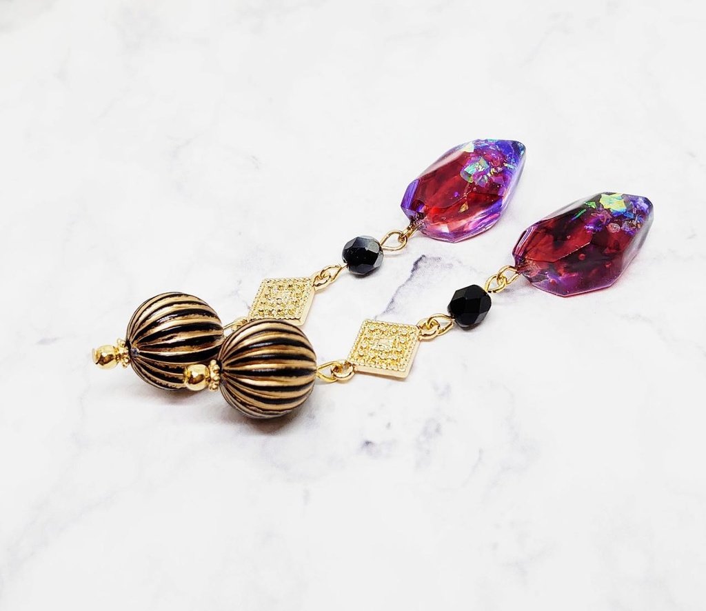 刀剣男子・鉱石ロング耳飾り