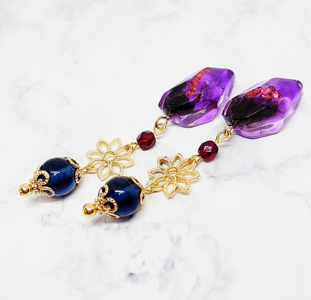 刀剣男子・鉱石ロング耳飾り