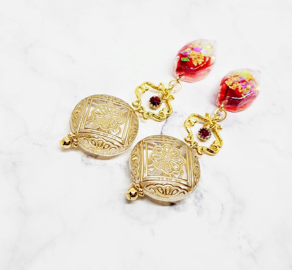 刀剣男子・鉱石ロング耳飾り