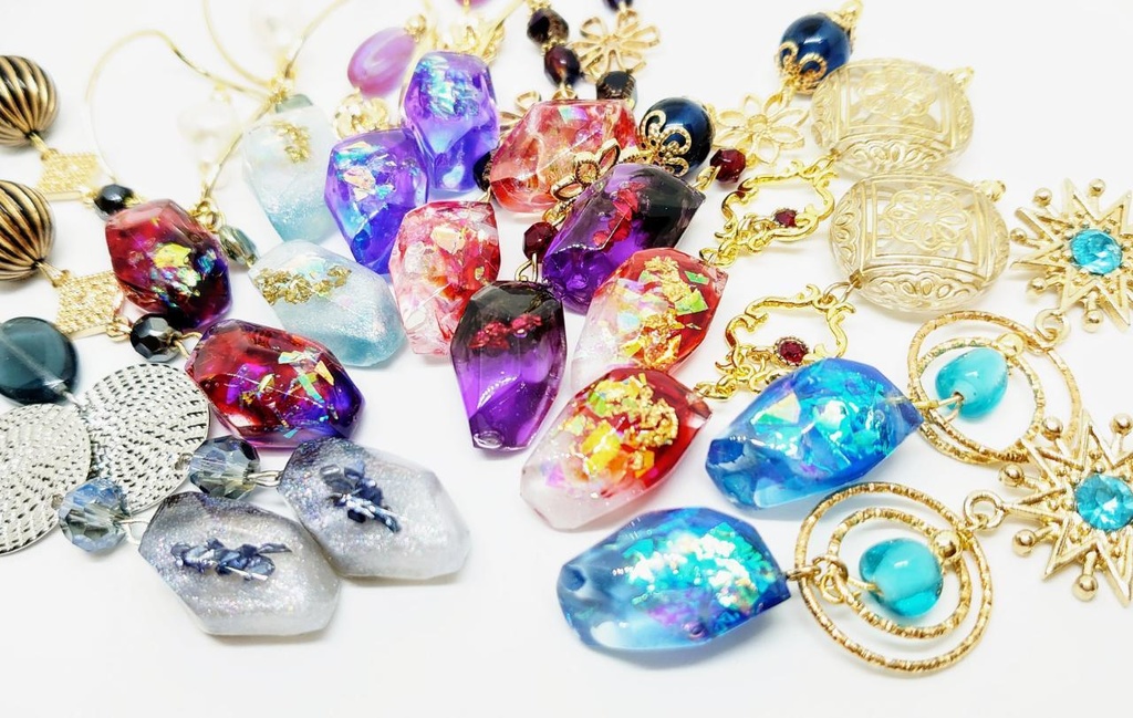 刀剣男子・鉱石ロング耳飾り