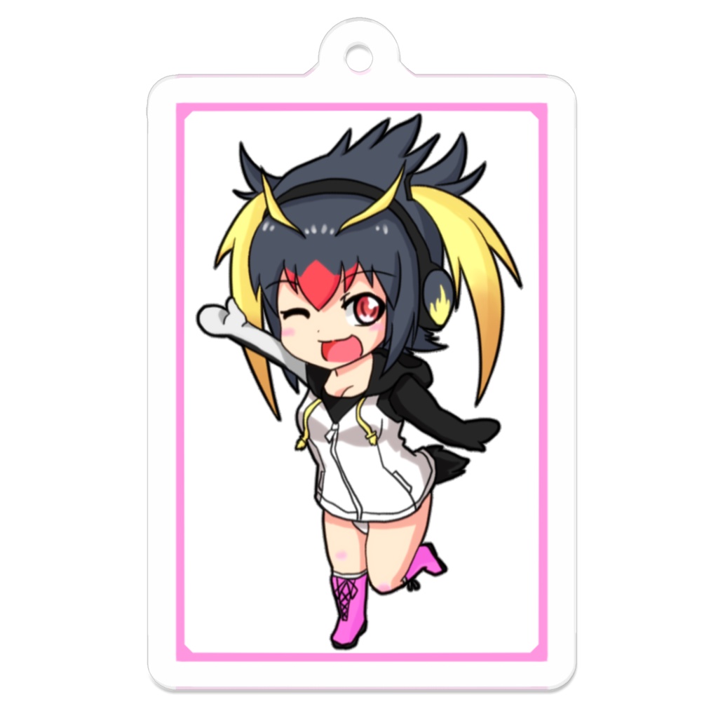 ［けものフレンズ］イワビーアクリルキーホルダー（四角枠ver.）