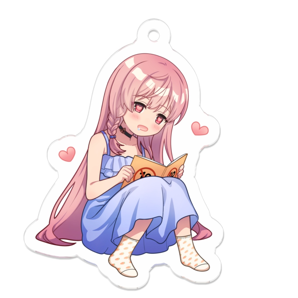 るっかるん読書中アクリルキーホルダー