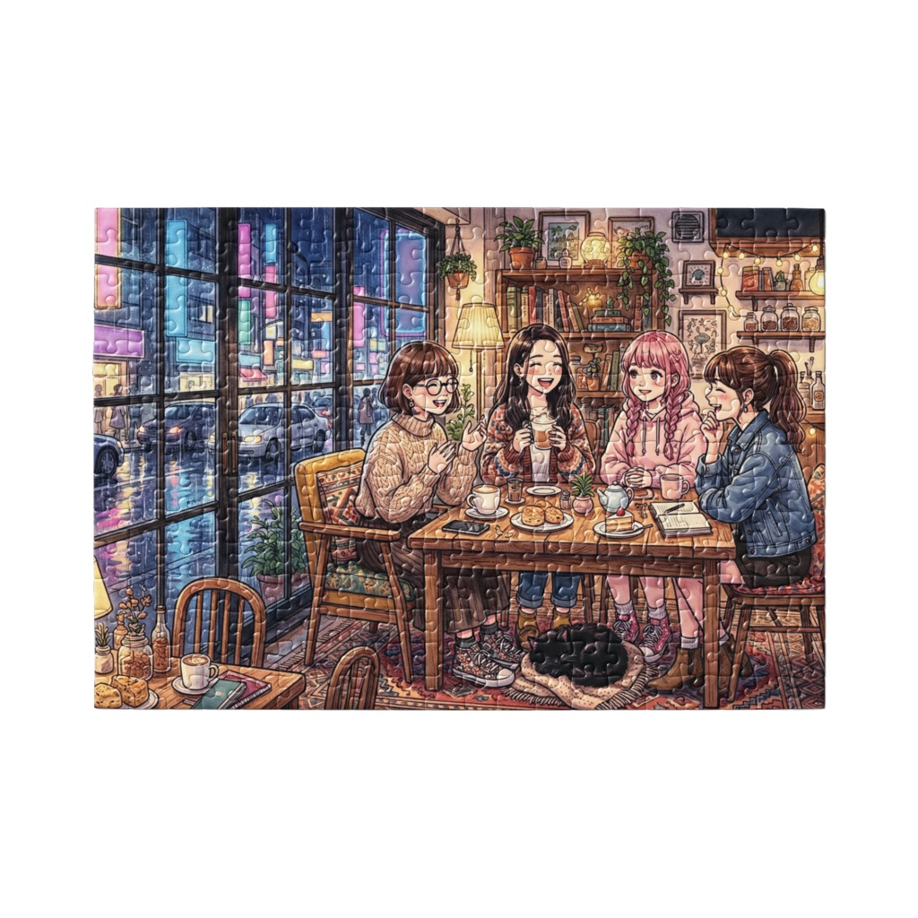【ArtWhiz】雨の日のカフェテラス(Cozy Rainy Cafe) 300ピース・ジグソーパズル