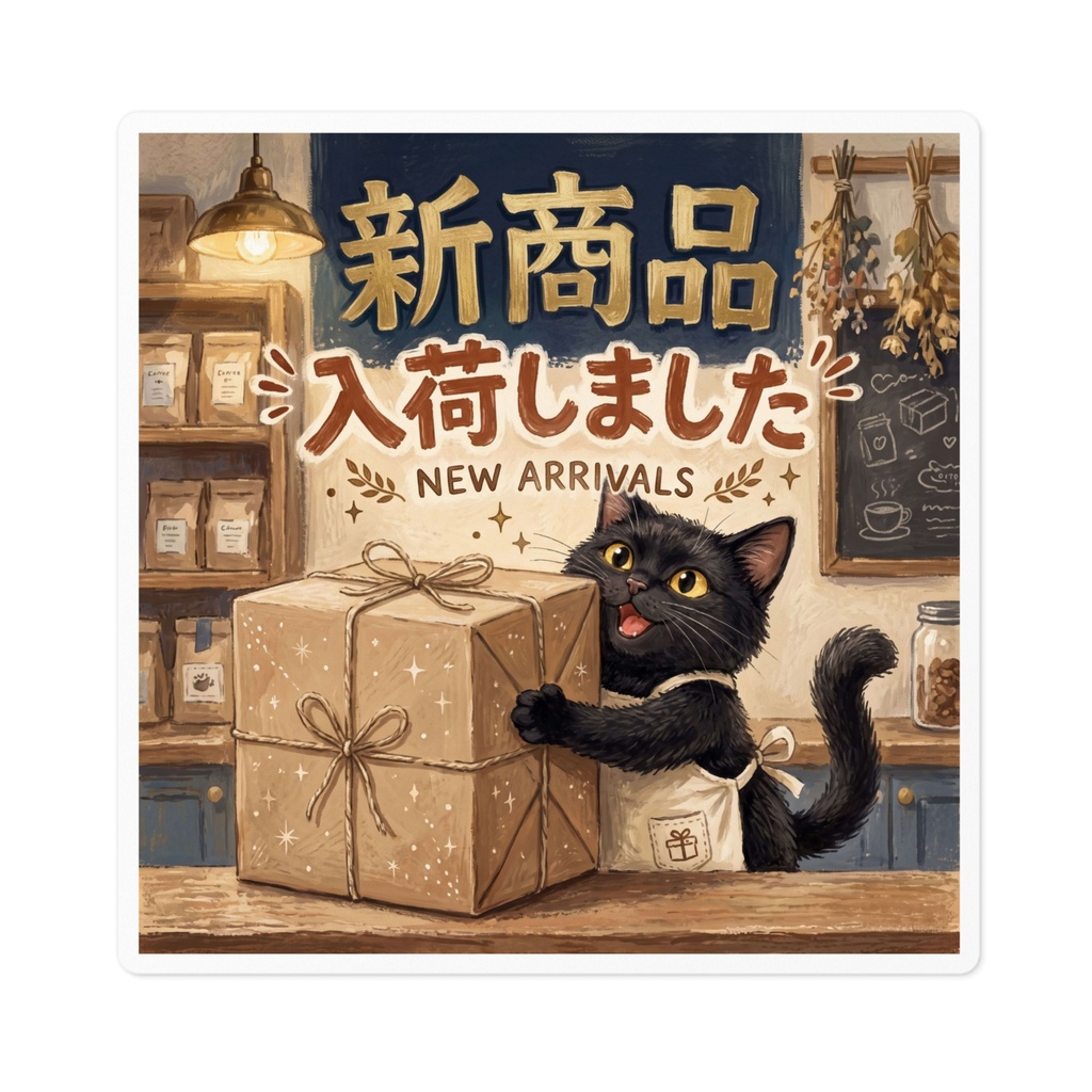 【黒猫 SIGNATURE】新商品入荷しました(NEW ARRIVALS) 店舗・売場用POPステッカー