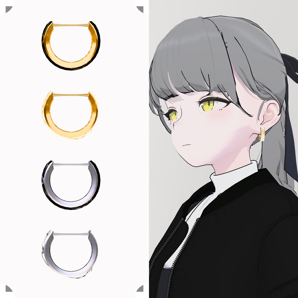 【Earring】Hoop #004