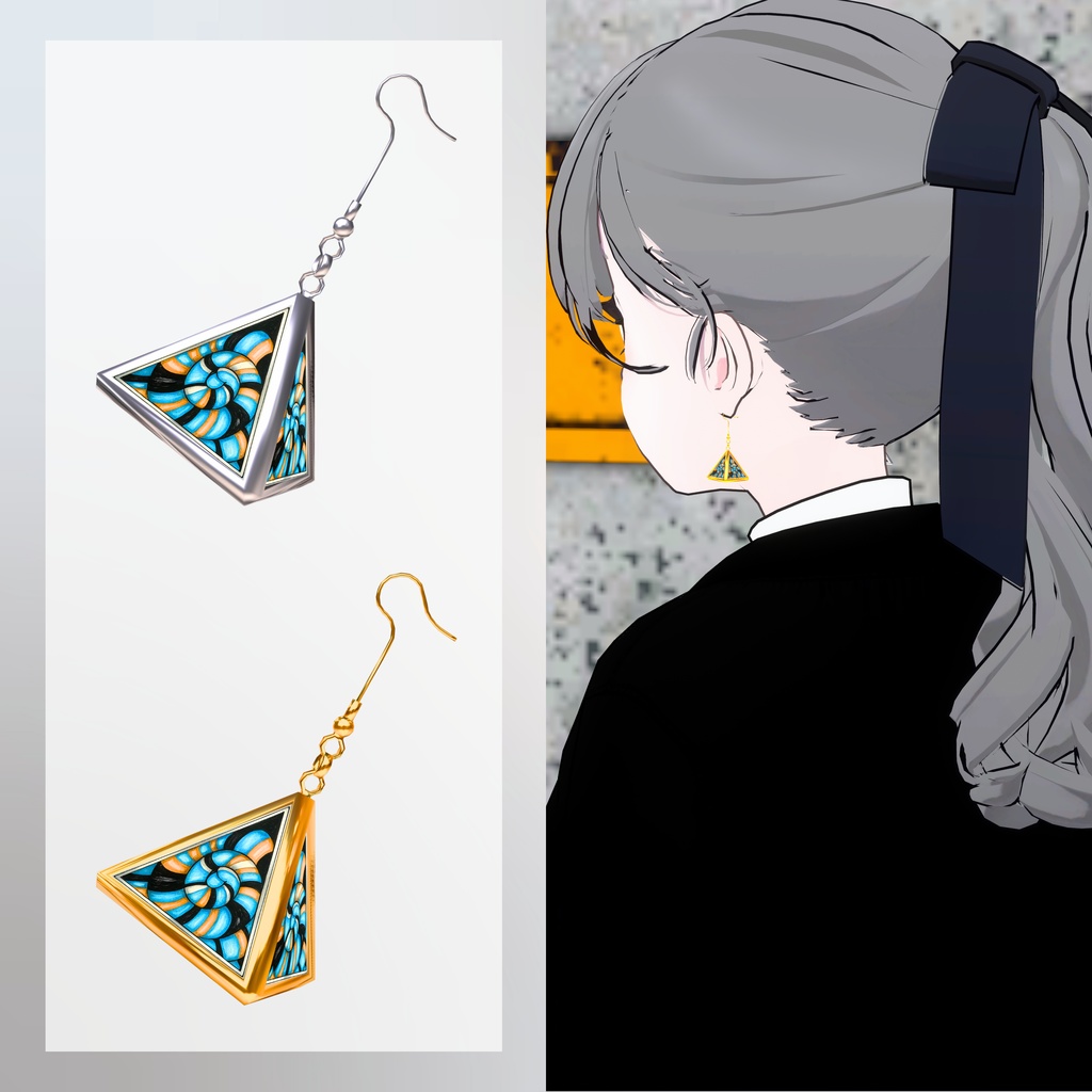 【Earring】Trihelix #008