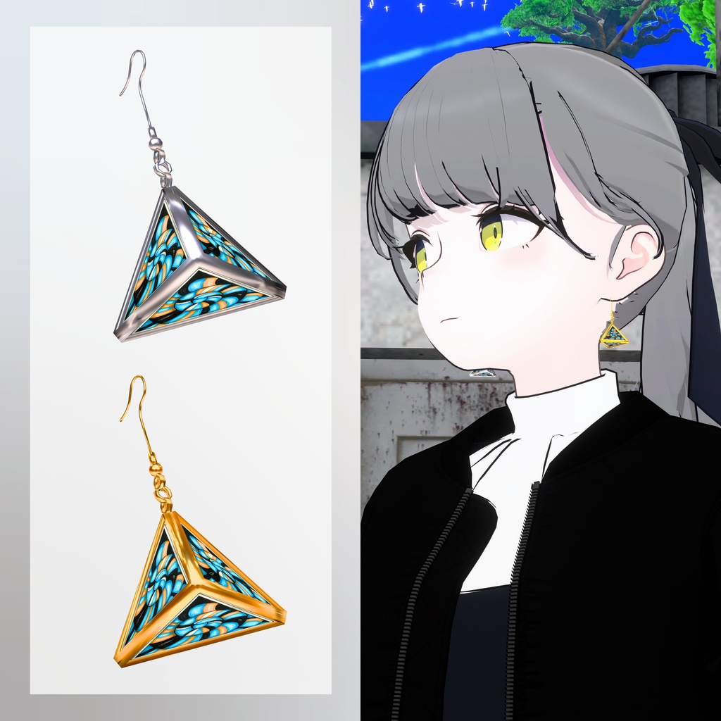 【Earring】Trihelix #008