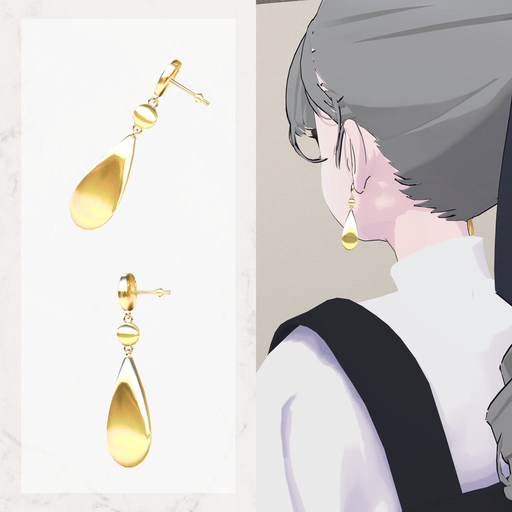 【Earring】Tear #018