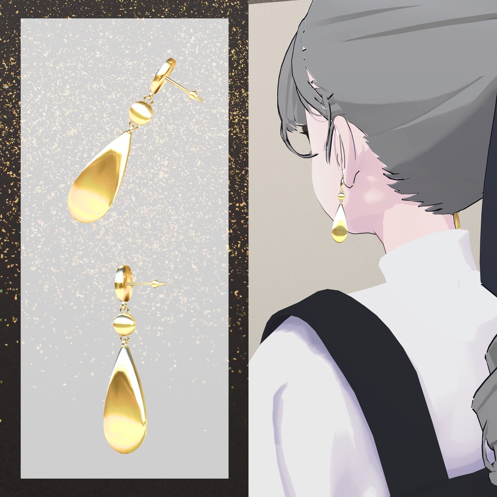 【Earring】Tear #018